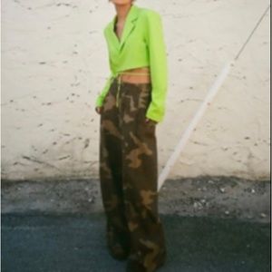 Zara Camo Cargo Pants Ref 8197/205 Large